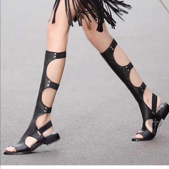 STUART WEITZMAN High top Elastic Band Sandals - Picture 1 of 10